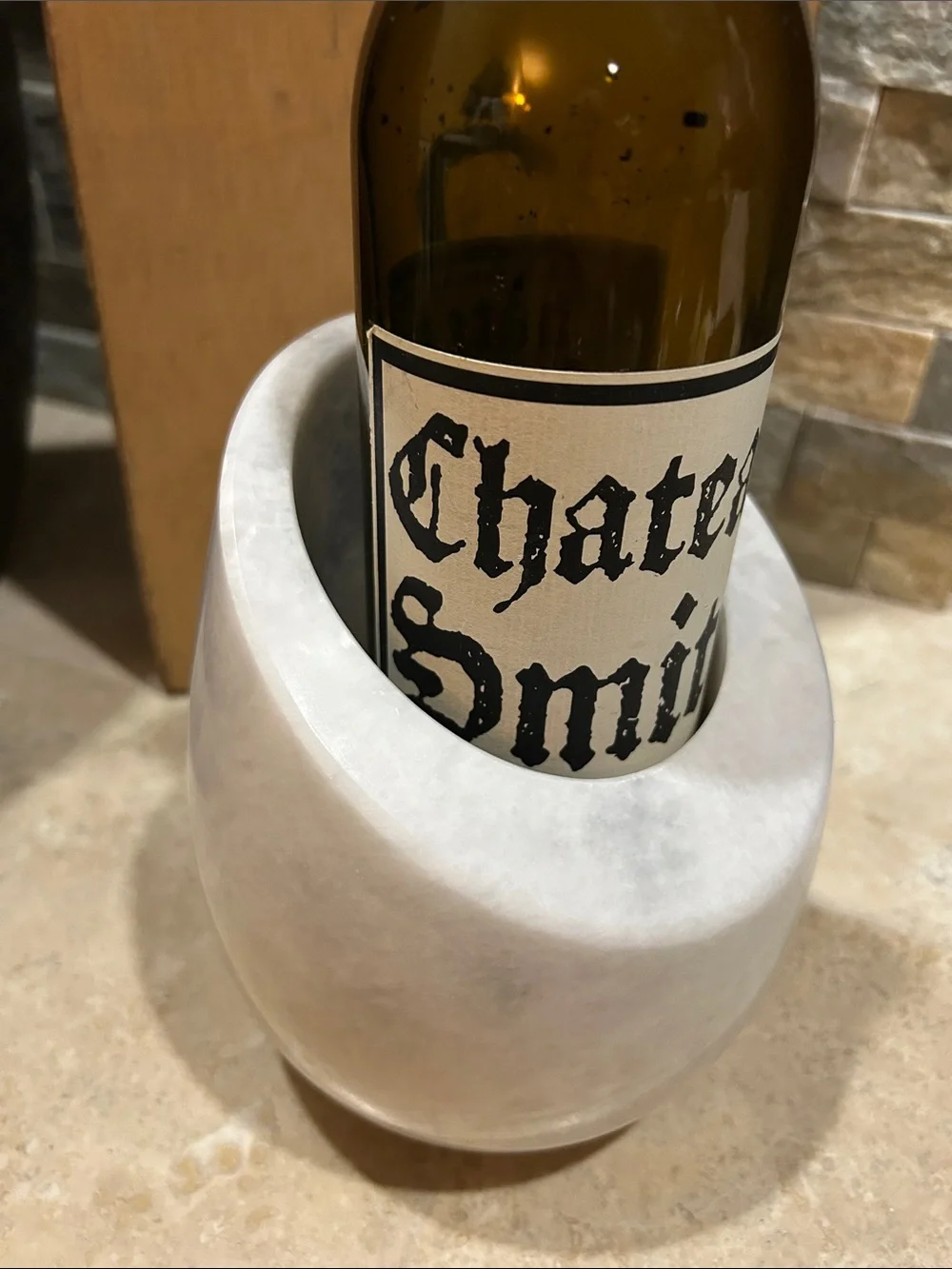 Simon Pearce Marble Wine Chiller